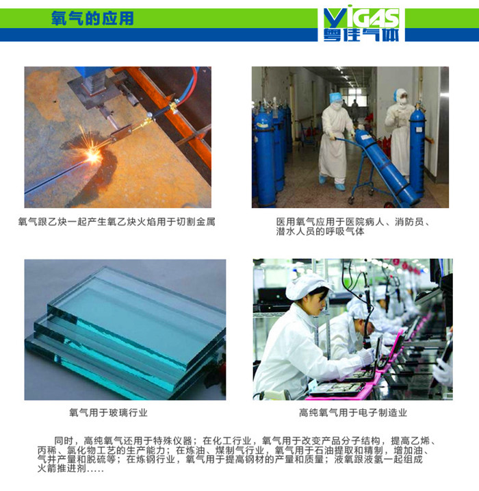 高純氧氣應(yīng)用
